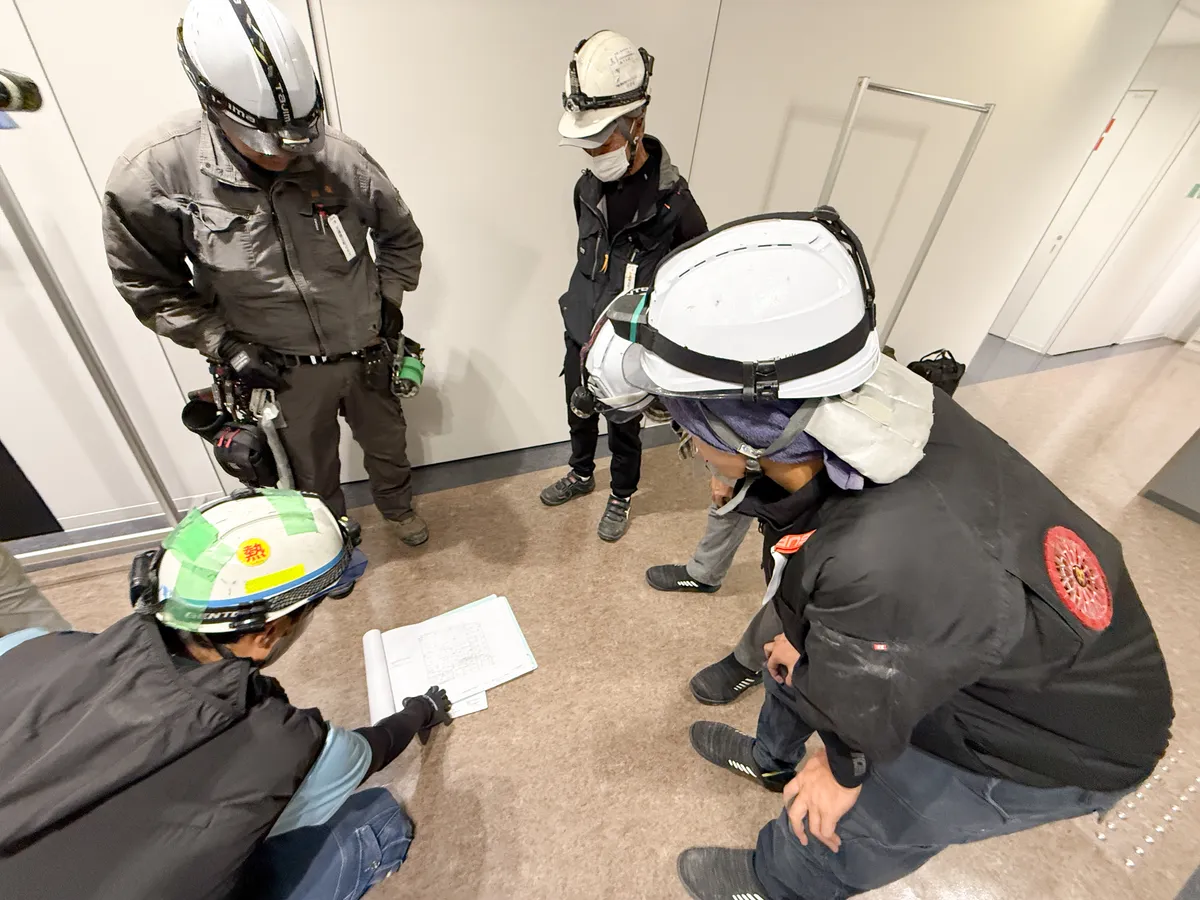 職人さんとの打ち合わせ